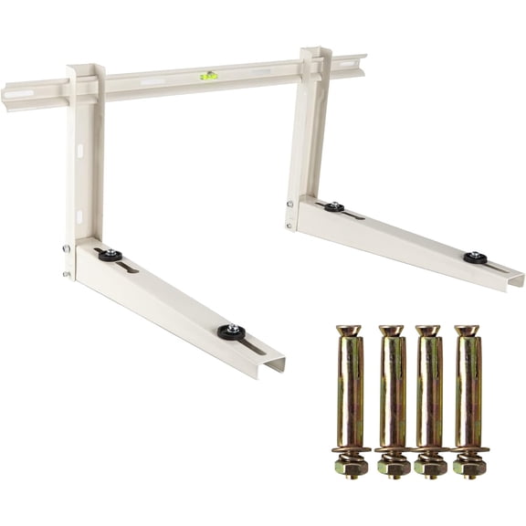 i-cool Sturdy Steel Solid Epoxy Heavy Duty, Foldable Wall Mounting Bracket Silver