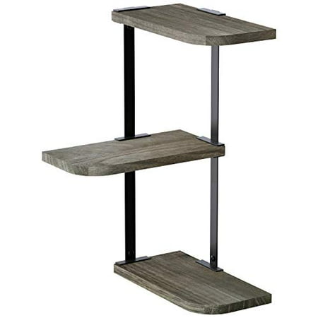 Love Kankei Corner Shelf Wall Mount 3 Tier Rustic Wood Floating Shelves For Bedroom Living Room Bathroom Kitchen Weathered Grey Canada - Rustic Wooden Floating Corner Shelves Love Kankei Corner Shelf Wall Mount 3 Tier Rustic Wood Floating Shelves For Bedroom Living Room Bathroom Kitchen Weathered Grey Canada - Rustic Wooden Floating Corner Shelves