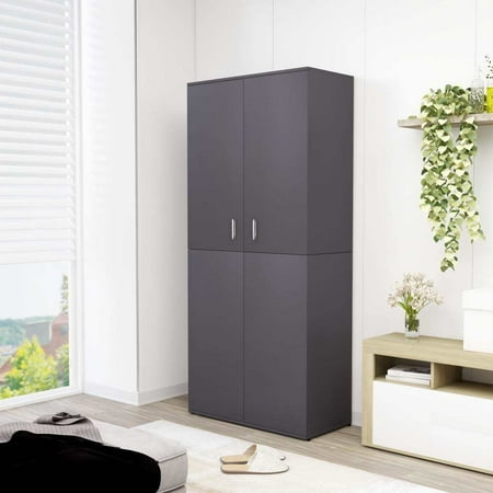 

Sgapork Shoe Cabinet Gray 31.5 x15.4 x70.1 Chipboard