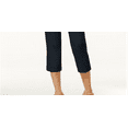 thumbnail image 3 of JM Collection Women's Embellished Pull on Capri Pants Blue Size X-Large, 3 of 3