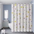 thumbnail image 1 of Waterproof shower curtain garden flower single curtain without rod width 240*height 200 (with hanging ring), 1 of 1