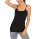 thumbnail image 3 of Txlixc - Camiseta sin mangas básica para mujer, con tirantes finos, camisetas interiores ajustables para yoga Txlixc Moda, 3 of 8