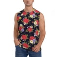 thumbnail image 1 of Kdxio Débardeur Homme Fleur de Rose Rouge Musculation Gym Chemises Sans Manches Décontractées-TG, 1 of 7