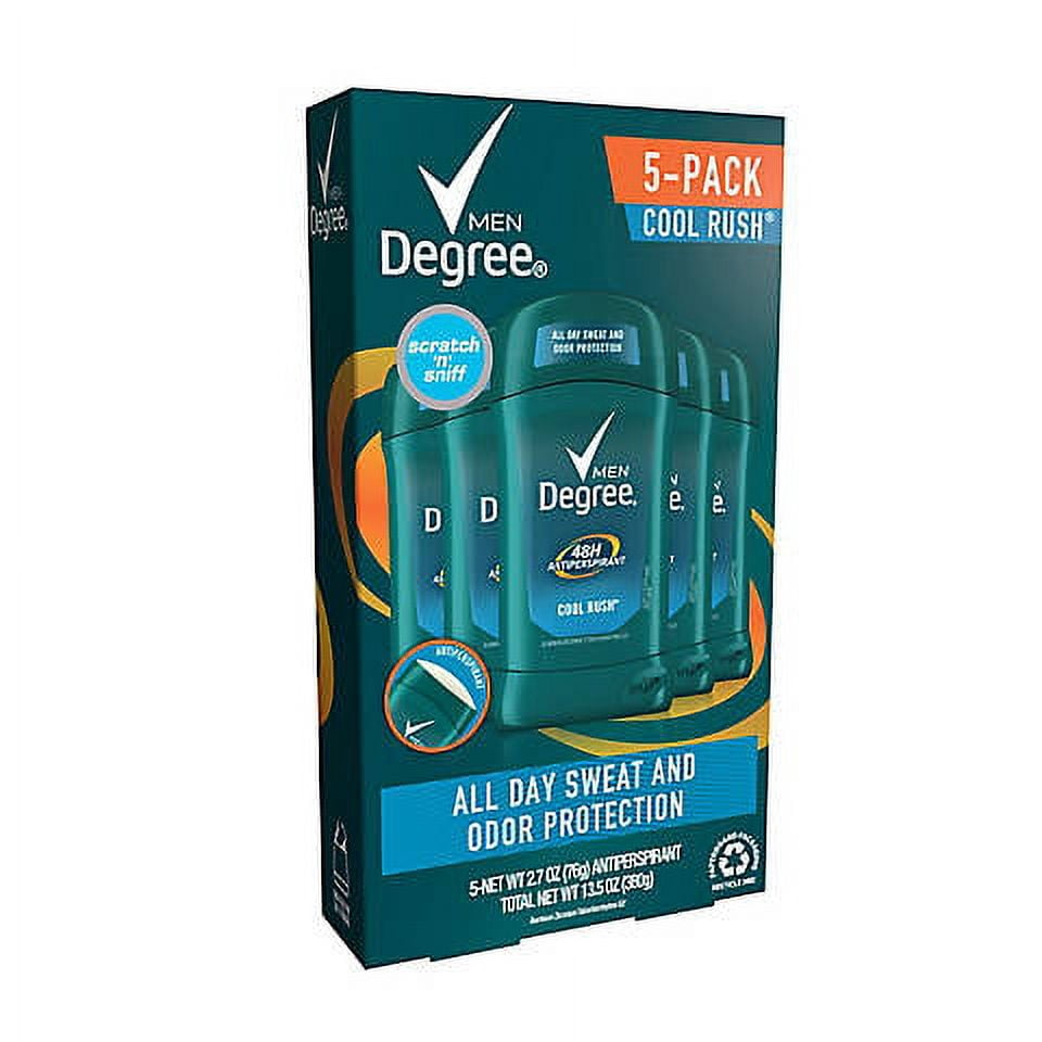 Degree Men's Cool Rush 48 Hour Deodorant, 5 pk.