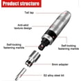 thumbnail image 2 of 16 Piece Impact Driver Kit, 1/2" Manual Impact Driver with 15 Piece Bits (Flat, Phillips, Hex), for Turning Stuck Fasteners, Rusty Fasteners, 2 of 4
