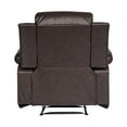 thumbnail image 4 of Lexicon Cranley Traditional Faux Leather Reclining Chair in Brown, 4 of 5