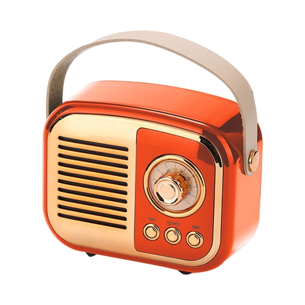 Pisexur - Altavoz Bluetooth retro para hombre con inserción de tarjeta, carga USB, portabilidad inalámbrica, ideal para regalar, miniestéreo portátil para niños, organizador de electrónica.