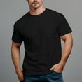 thumbnail image 3 of Men's 280g Crew Neck Pocket Casual Short Sleeve T-Shirt-6 Colors, 3 of 6