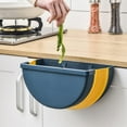 thumbnail image 2 of Excellent Kitchen Household Hanging Foldable Trash Can Folding Dustbin Home SuppliesNavy, 2 of 8