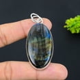 thumbnail image 2 of Natural Labradorite Gemstone Handmade 925 Sterling Silver Pendant 2.52", 2 of 2