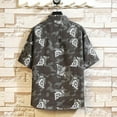 thumbnail image 4 of Mchoice Graphic Tees Men Summer Vintage Printed Short Sleeve Cuban Turndown Collar Shirts Hawaiian Shirts Blouse Tees, 4 of 4