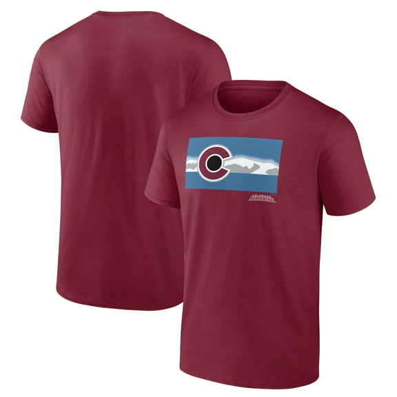 Men's Burgundy Colorado Avalanche Shout Out T-Shirt