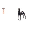 thumbnail image 1 of Estatua De Resina Tradicional China De Niña Y Perro Galgo, Escultura En Miniatura Para Dormitorio, Oficina, Decoración Del Hogar, Centro De Mesa, Regalo, 1 of 8