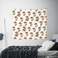 thumbnail image 4 of Daiia Mushroom Pattern Tapestry 60x51 Inches Wall Hanging Tapestry Artistic Wall Hanging Bedroom Wall Decor Living Room Tapestry Dorm Room Decor, 4 of 9