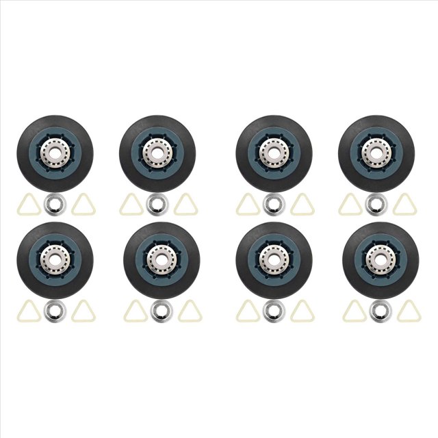Lot de 8 W10314173 Remplacement de Rouleau de Séchage Compatible avec WPW10314173 Kit de Support de Rouleau Pièces de Séchage