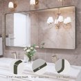 thumbnail image 6 of VIPLOOK Framed Wall Mounted Bathroom Vanity Mirror 59" * 28" - Brushed Bronze, 6 of 10