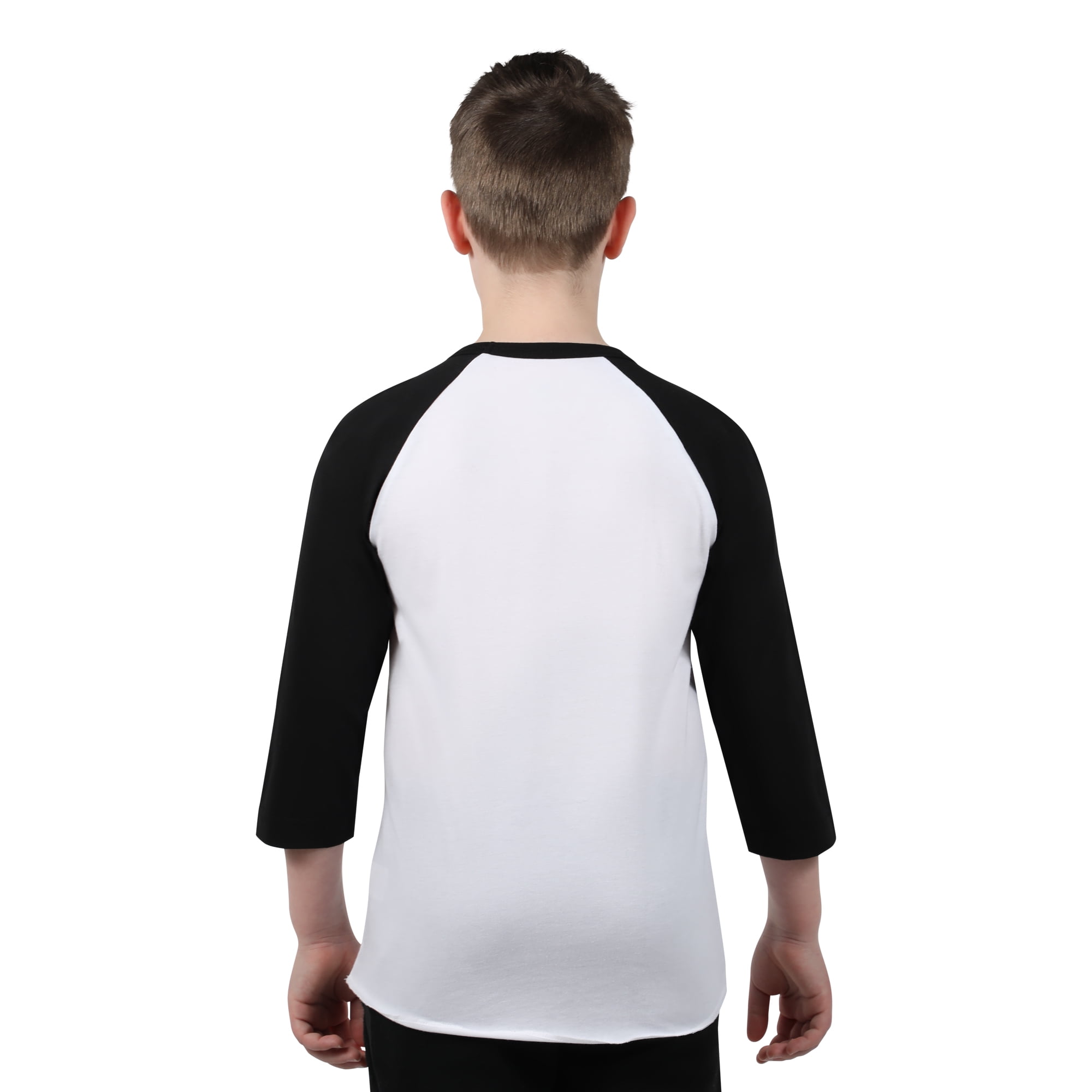 Youth 100% Cotton 3/4 Sleeves Raglan T Shirts Youper Kids Baseball Jerseys 