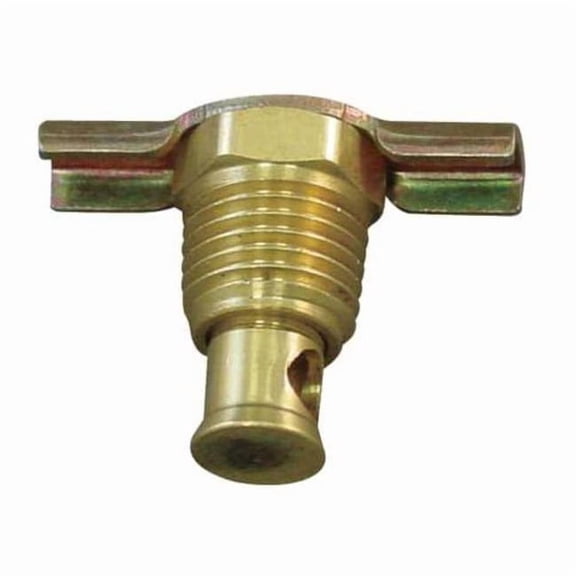 Anderson Metals Drain Cock,1/2",Brass,MNPT 6D912