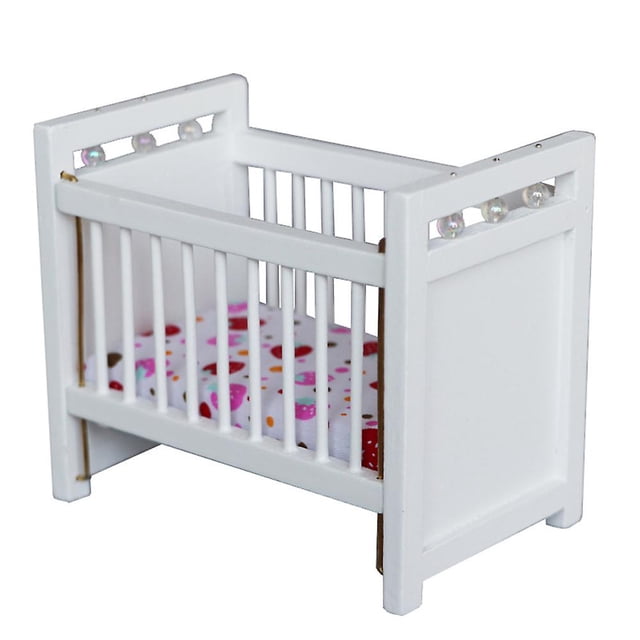 1 pieza de minicasa decorativa para cuna, modelo de minimueble (blanco)