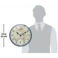thumbnail image 5 of Infinity Instruments Orbis Blue Outdoor Transitional Analog Display 14-inch Wall Clock, 5 of 7