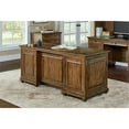 thumbnail image 2 of Martin Furniture 68.5"W Wood Office Desk Executive Desk in Brown, 2 of 12
