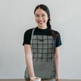 thumbnail image 4 of Chef's Choice Cotton Cooking Apron - 32x26 Inch - Classic Plaid Design for Modern Kitchen, 4 of 5