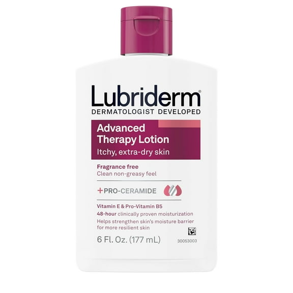 Lubriderm Advanced Therapy Moisturizing Lotion Extra Dry Skin - 6 Oz