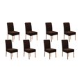 thumbnail image 4 of Kearding 2 paquetes/lote de fundas para sillas a prueba de suciedad-accesorios de comedor fáciles de limpiar sin derramar elástico Type7 NO7, 4 of 6