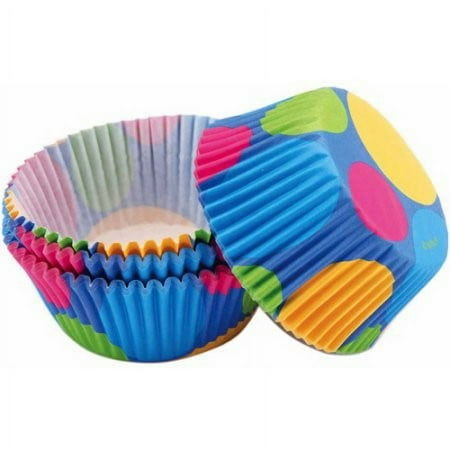 Wilton Retro Dots Cupcake Liners, 75 Ct
