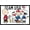 Black Framed Version, variant on Team USA x Peanuts – Olympic Hockey Team Wall Poster, 14.725" x 22.375"
