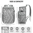 thumbnail image 2 of Colorful Abstract Cooler Backpack - 20L Insulated Leakproof Bag, Geometric Design for Beach, 2 of 6