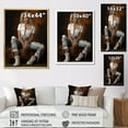 thumbnail image 4 of Designart "Distinct Denim Fashionista" Fashion Floater Framed Canvas Art Print, 4 of 5