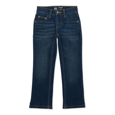 Wonder Nation Boys Vintage Straight Leg Denim Jeans, Sizes 4-18 and Husky