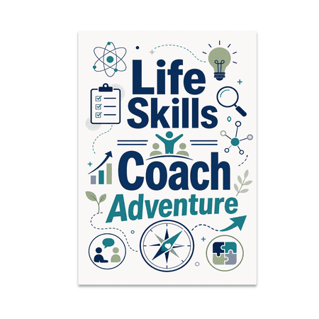 Life Skills Coach Adventure Poster - Career Development Enthusiast - 13x19 Poster Print
