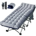 thumbnail image 1 of Slsy Lit Pliant avec Matelas à Deux Côtés de 3,3 Pouces, Lits de Camping Pliants de 75 Pouces* 28 Pouces avec Sac de Transport, Lit de Couchage Pliant Lit d'Appoint, 1 of 11