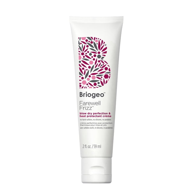 Crema para el cabello Briogeo Farewell Frizz Blow Dry, 60 ml, protector térmico