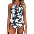 thumbnail image 2 of Bañador de una pieza para mujer, cómodo, liso, con almohadilla en el pecho, sin aros, Bikini OAVQHLG3B Store  lin121212, 2 of 4