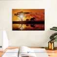 thumbnail image 3 of Elephant Stock Elephant Silhouettes At Sunset Wall Art - Horizontal Canvas Wall Art - Living Room Wall Decor - Animal Canvas - Orange And Brown Decor - 12" x 8", 3 of 8
