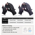 thumbnail image 3 of 1 par de guantes de ciclismo cálidos de invierno, guantes con tapa impermeables para pantalla táctil, guantes antideslizantes para ciclismo, guantes de esquí para hombres y mujeres, 3 of 4
