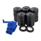 thumbnail image 1 of Perforadora rotativa para cortinas, paquete de 50 ojales para cortinas, ajustables manualmente de 1,9 a 2 pulgadas, PP negro, 1 of 9