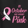 thumbnail image 6 of Wild Bobby Breast Cancer Awareness In October We Wear Pink Front and Back Women Tee, Black, Medium, 6 of 6