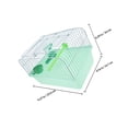 thumbnail image 4 of BESTYASH Light Green Bird Travel Carrier Cage for Parrots Lovebirds with Portable Design and Durable Materials, 4 of 9