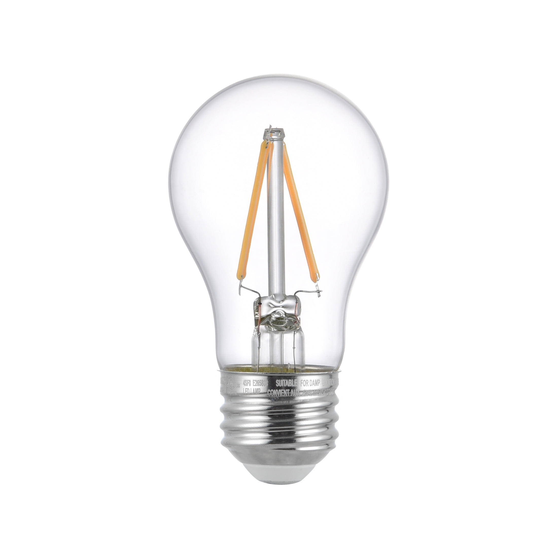(3 pack) Great Value LED Ceiling Fan Bulb 2.5W (25W Equivalent) Soft White A15 with E26 Base Dimmable, 2PK