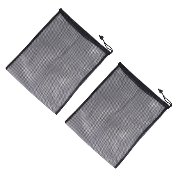 Bolsa para Equipo deportivo ANGGREK Color negro 2 unidades Bolsas para zapatos Poliéster de Malla resistente Reutilizable