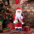 thumbnail image 4 of Hearth & Gear Animated Santa With Movement Function Holiday Interactive Figure For Kids And Adults Festive Season Entertainment Multiplication compatible with Machine 9 Songs Uncut Easter Games for, 4 of 6