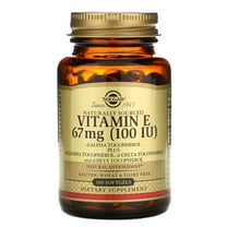 Solgar Vitamin E 67 MG (100 IU) Mixed Softgels (d-Alpha Tocopherol & Mixed Tocopherols) 1 ea