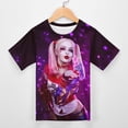 thumbnail image 3 of Harl-ey Quinn Kiss Youth T-shirt Short Sleeve Cotton Shirts Graphic Tees Tops Teen, 3 of 8