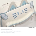 thumbnail image 3 of Y2K Cyber Cat Themed Multi-Functional Backpack - Convertible Handbag/Single Shoulder/Double Shoulder with Inner Divider, Lightweight 0.42KG, 28x12x20CM, Spacious for Phone/Cosmetics/Glasses,, 3 of 7