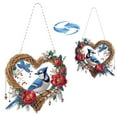 thumbnail image 2 of NEW HABIITS 2PC DIY Diamond Pendant, Diamond Art Painting Love Creative Design Pvc Home Decoration Pendant (Double-Sided Pattern, Single-Sided Diamond)-LB105+LB106, 2 of 12