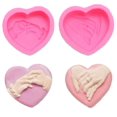 thumbnail image 1 of Cake pans molds heart shape silicone soap mold diy baking tool for cake chocolate, 1 of 4